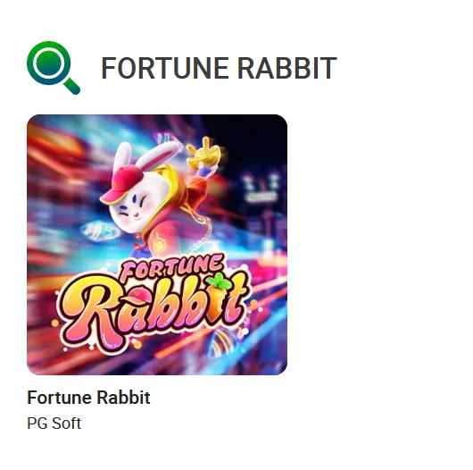 Selecionar o Fortune Rabbit