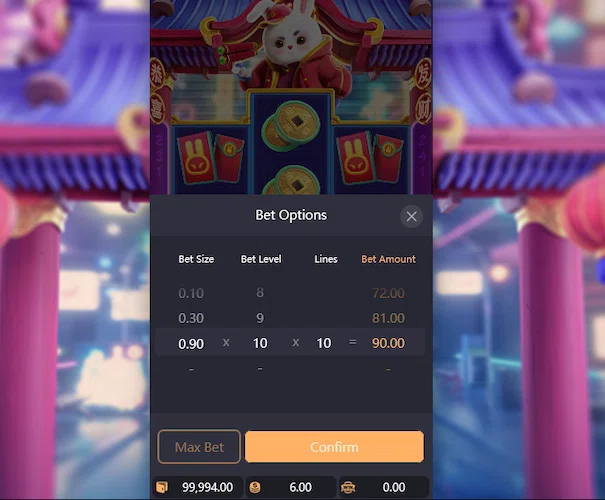 Fortune Rabbit Bet Options